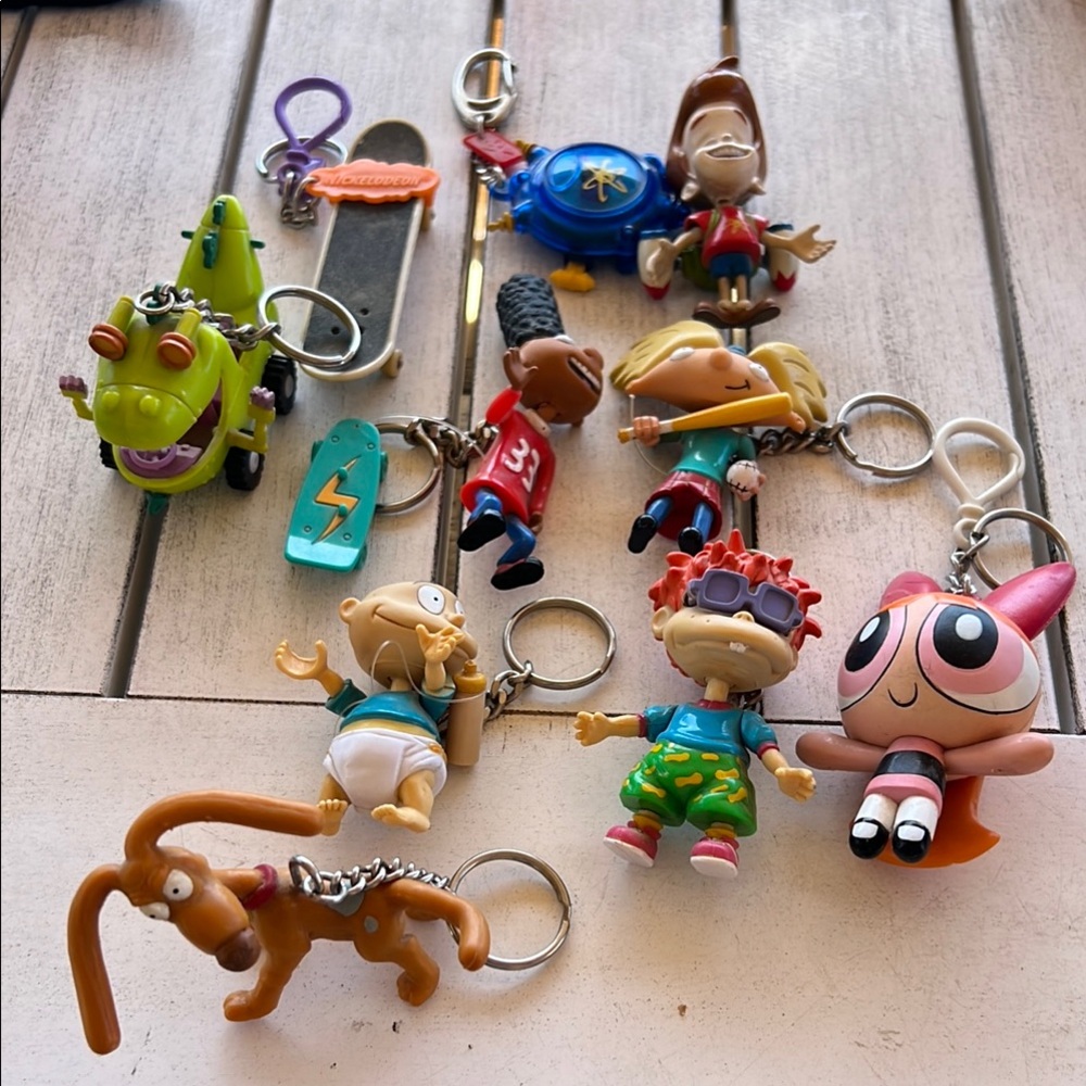 Colorful Cartoon Character Keychain Collection